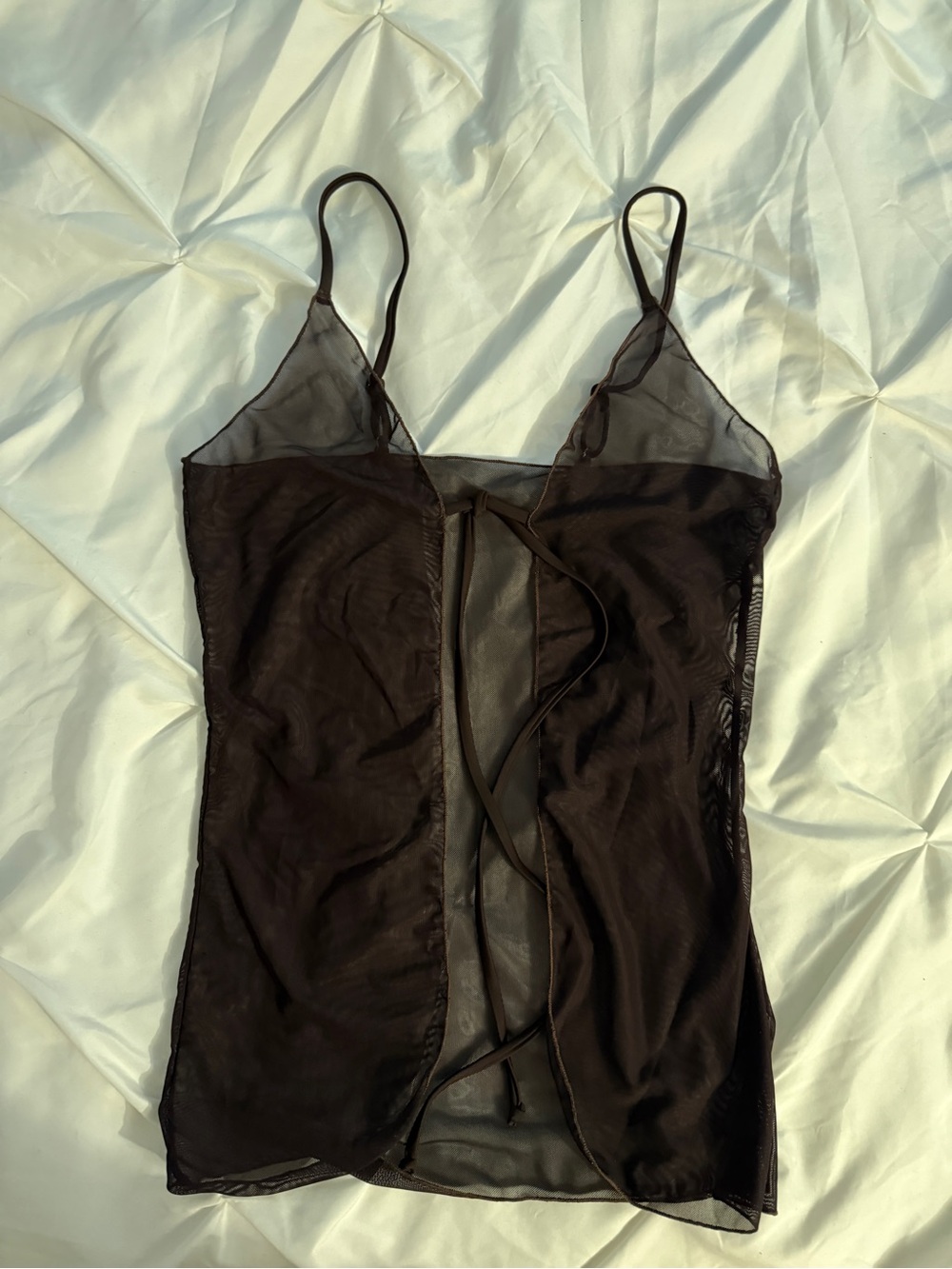 Sheer Slip Chemise Brown Cover Up- Women's Intimates